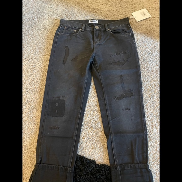 ONE TEASPOON AWESOME BAGGIES DISTRESSED JEANS NWT - Picture 1 of 6